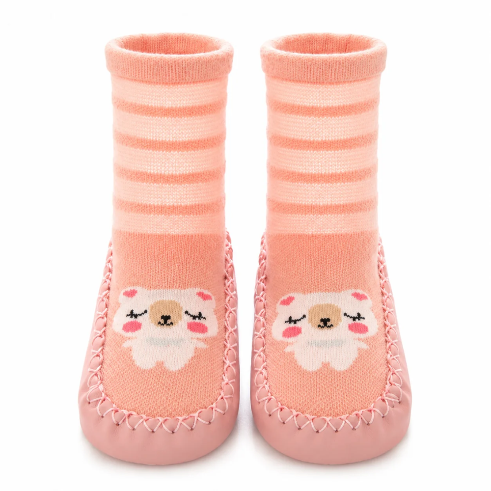 Baby Non-Slip Socks – Soft Animal Print Grip Socks for Infants and Toddlers