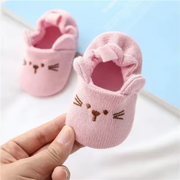 Baby Booties Soft Sole First Walkers | Animal Ears