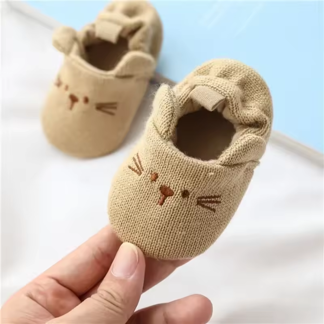 Baby Booties Soft Sole First Walkers | Animal Ears