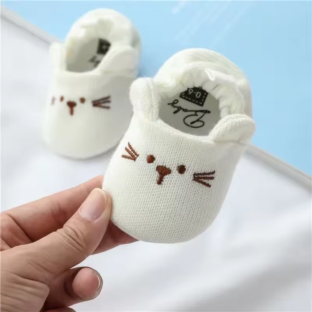 Baby Booties Soft Sole First Walkers | Animal Ears