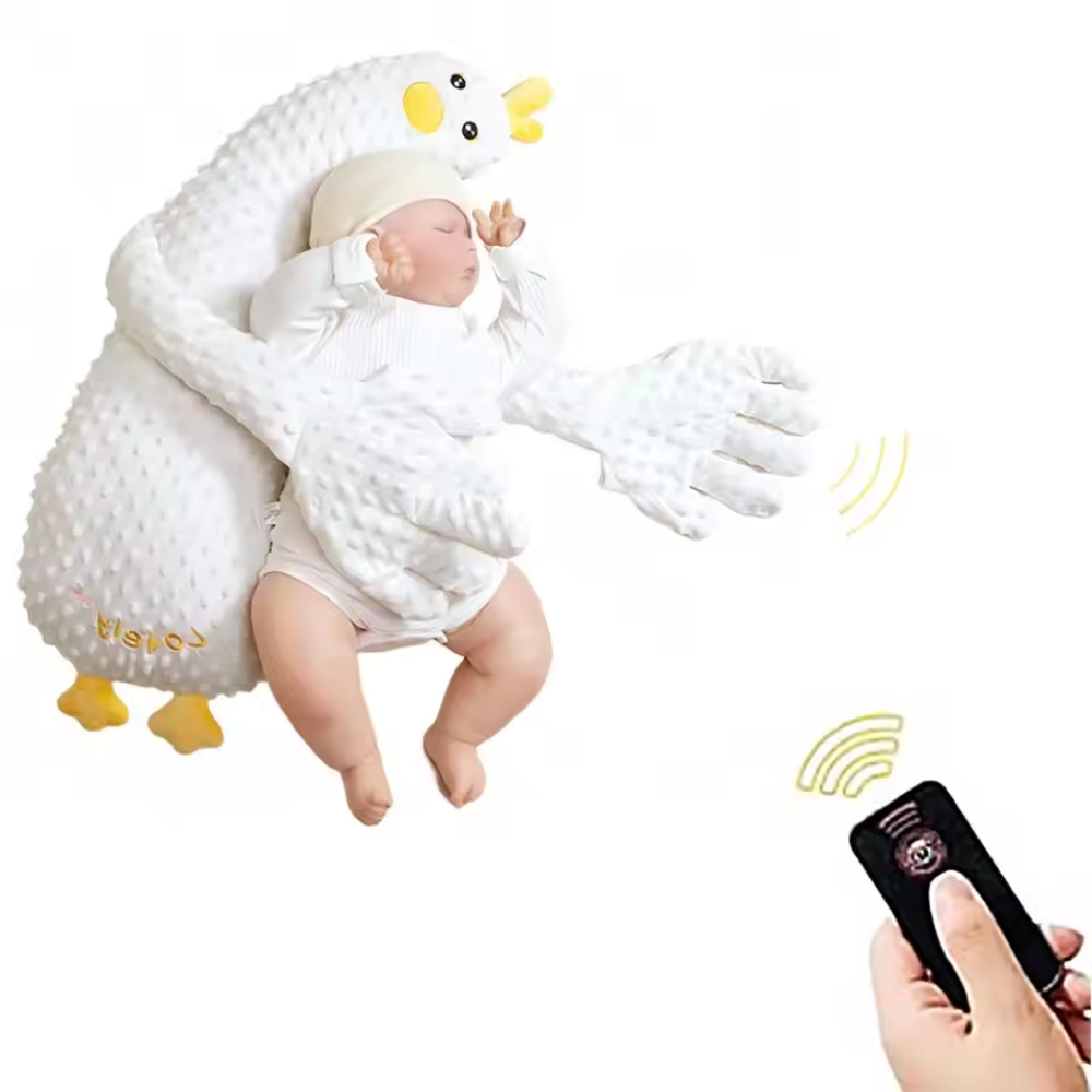 Baby Sleep Patting Pillow – Plush Soothing Sleep Aid with Remote Control