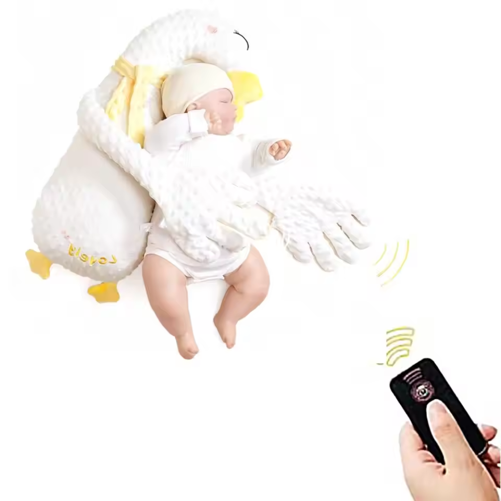 Baby Sleep Patting Pillow – Plush Soothing Sleep Aid with Remote Control
