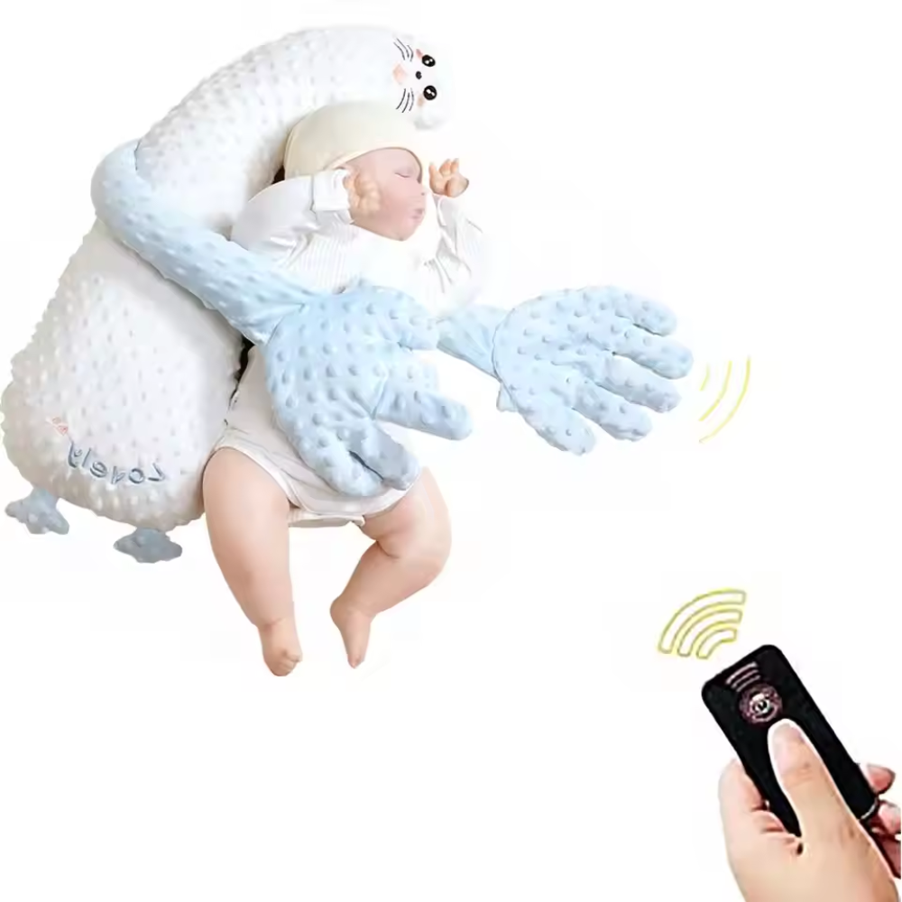 Baby Sleep Patting Pillow – Plush Soothing Sleep Aid with Remote Control