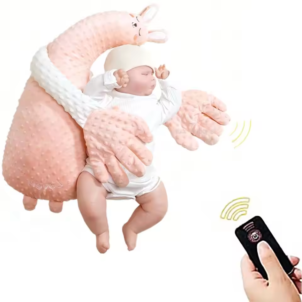 Baby Sleep Patting Pillow – Plush Soothing Sleep Aid with Remote Control