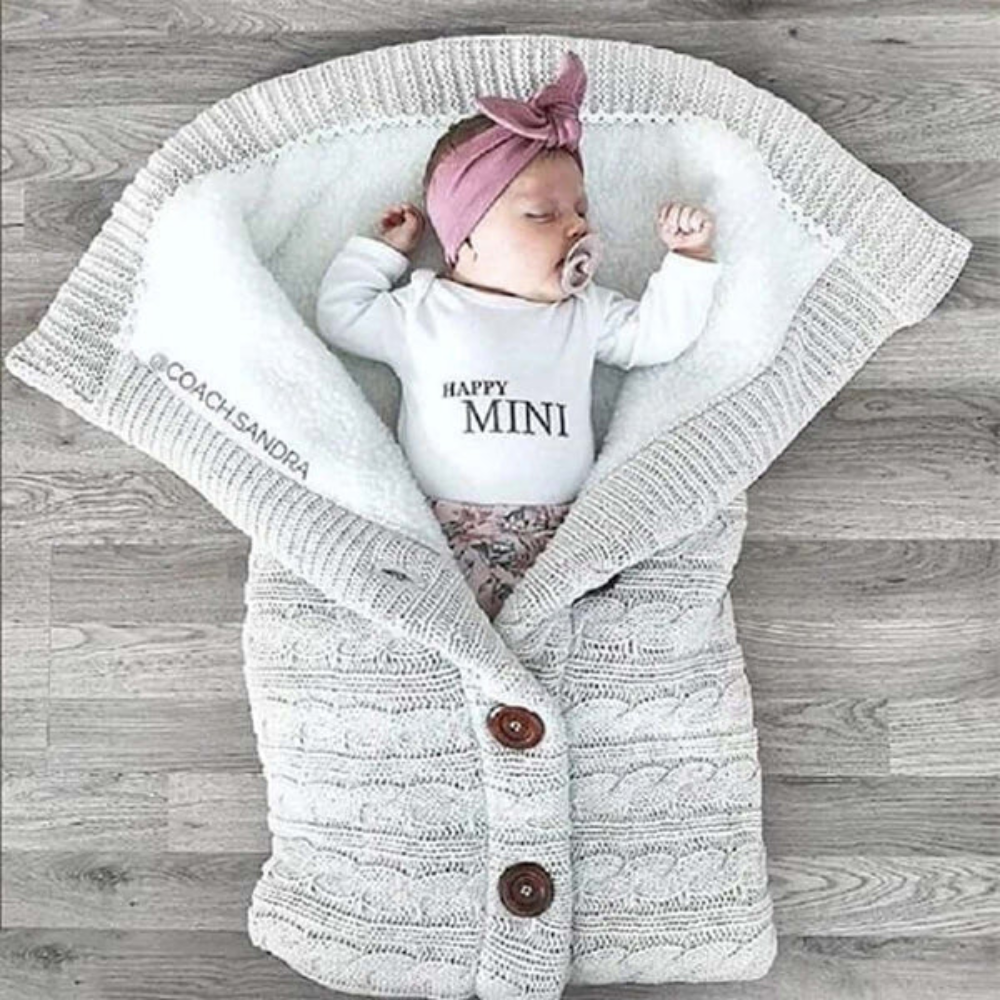 Baby Sleeping Bag Swaddle Knit Wrap | Infant Wrap