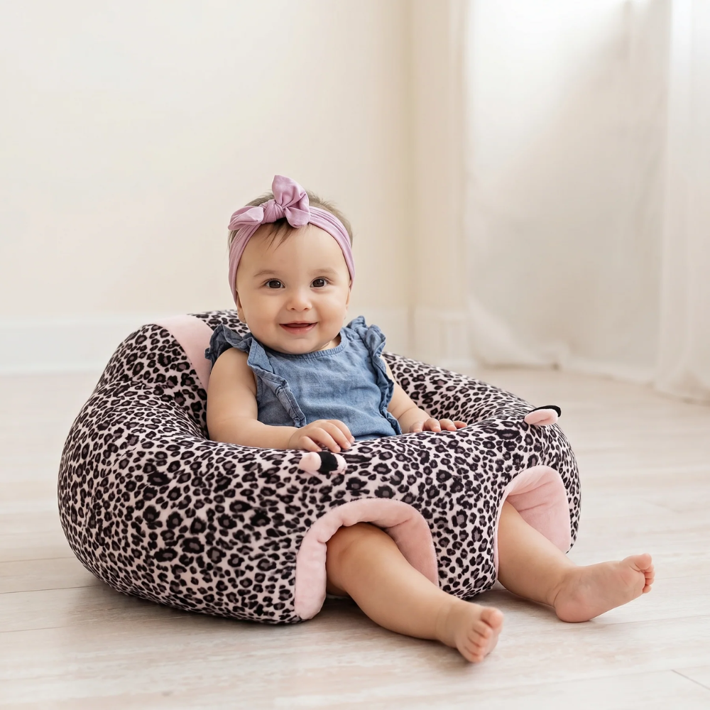 Baby Soft Support Chair – Cushioned Floor Seat with Removable Washable Cover for Infants and Toddlers