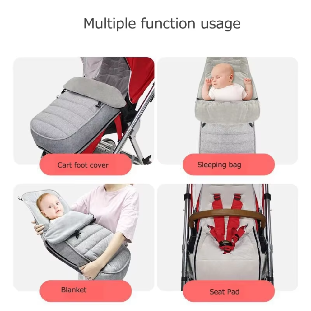 Baby Stroller Footmuff Sleeping Bag | Enclosed Design