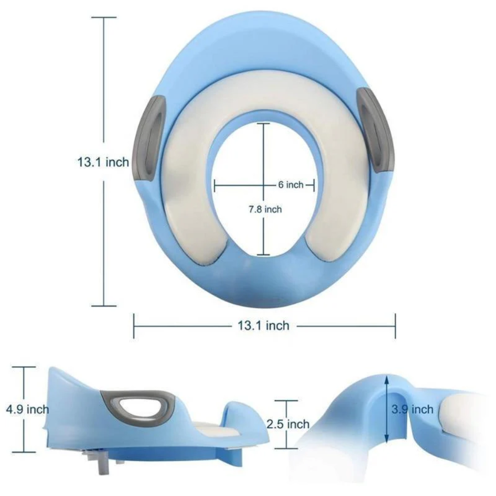 Baby Potty Training Seat – Portable Toilet Training Seat with Padded Cushion