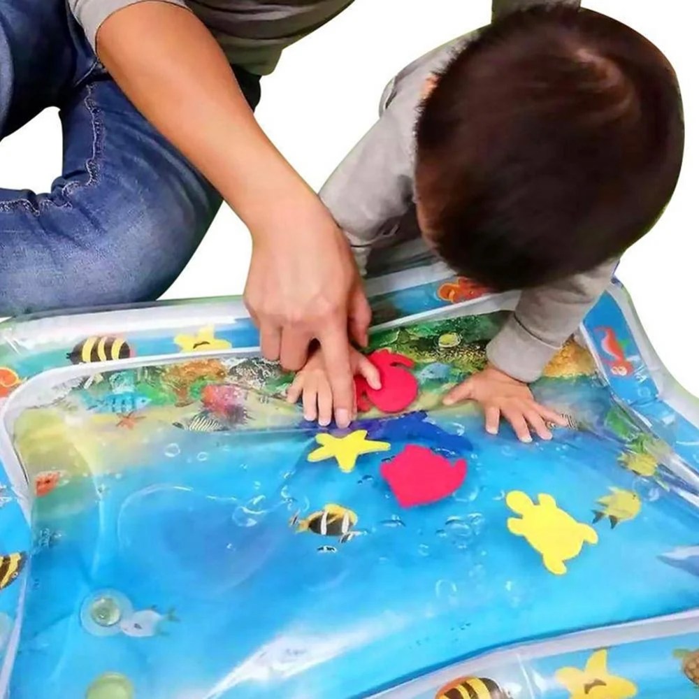 Baby Tummy Time Water Mat – Inflatable Sensory Play Mat