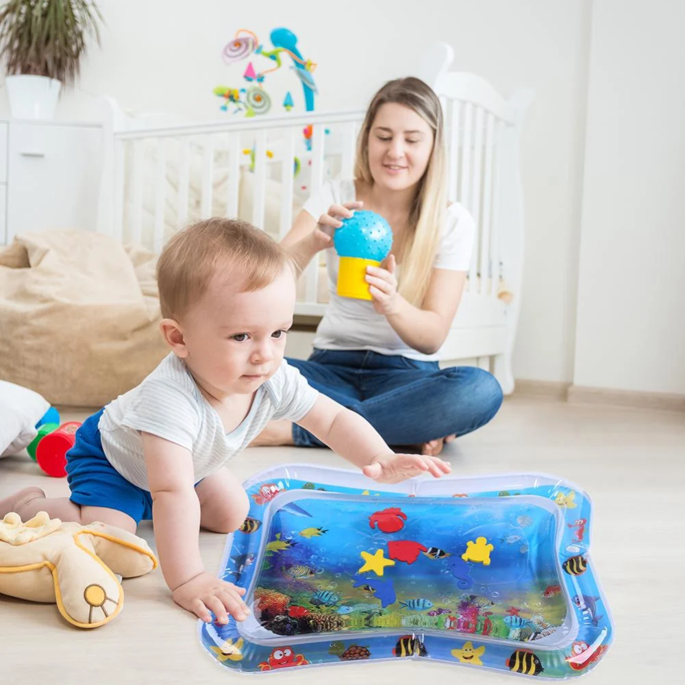 Baby Tummy Time Water Mat – Inflatable Sensory Play Mat