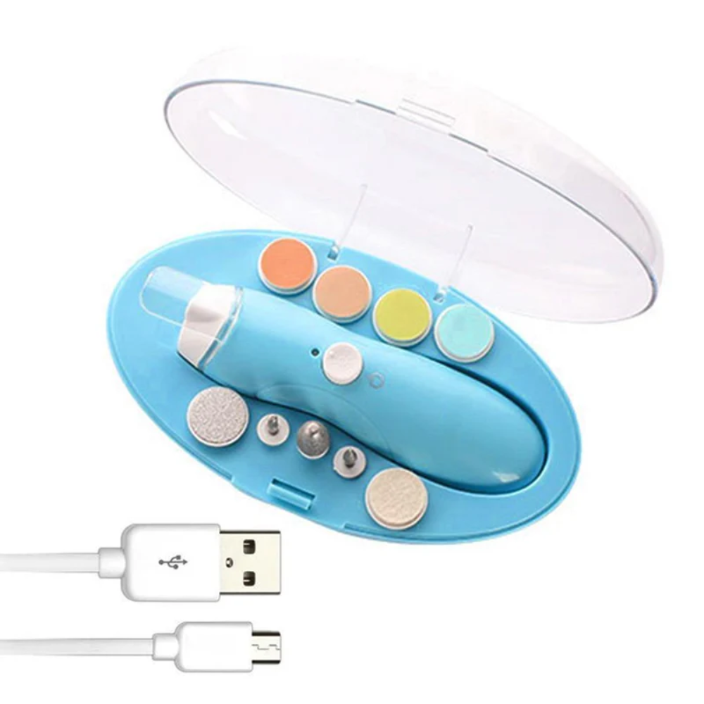 Electric Baby Nail Trimmer – USB Rechargeable Nail File & Polisher for Babies