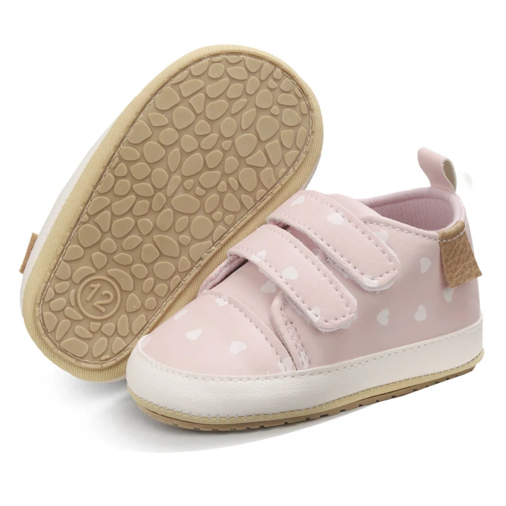 Baby Velcro Sneakers – Soft Sole First Walking Shoes