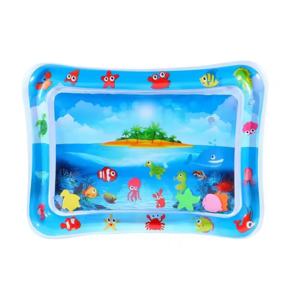 Baby Water Play Mat for Tummy Time – Inflatable Sensory Water Pad (Infant & Toddler)