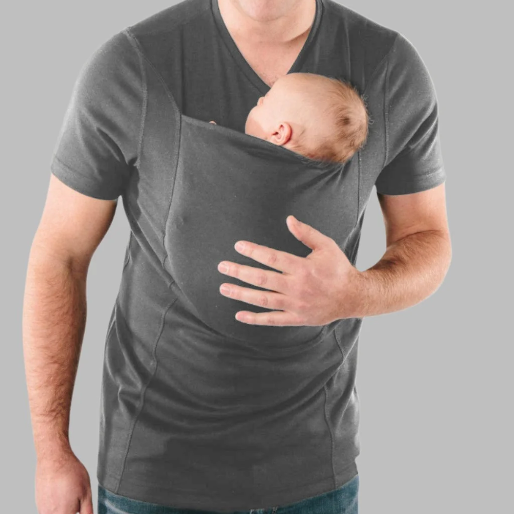 Babywearing T-Shirt – Cotton Blend Kangaroo Pocket Shirt