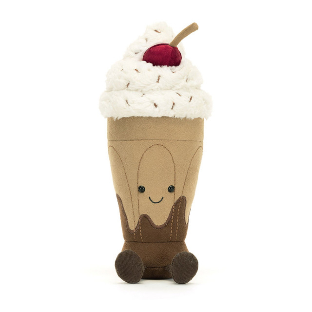 Beige Milkshake Plush Toy