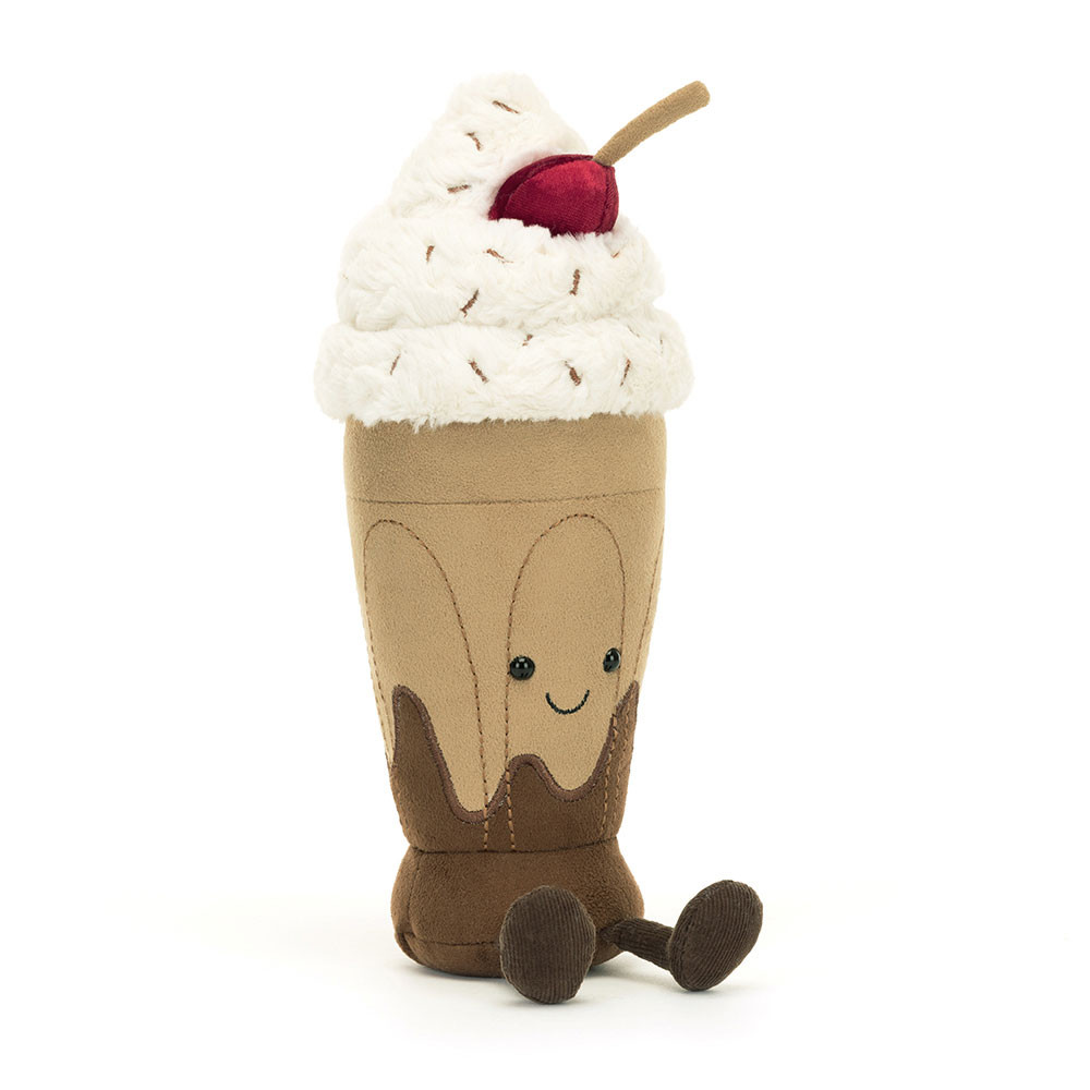 Beige Milkshake Plush Toy