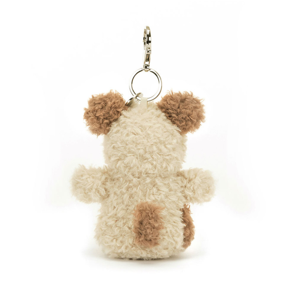 Beige Puppy Bag Charm