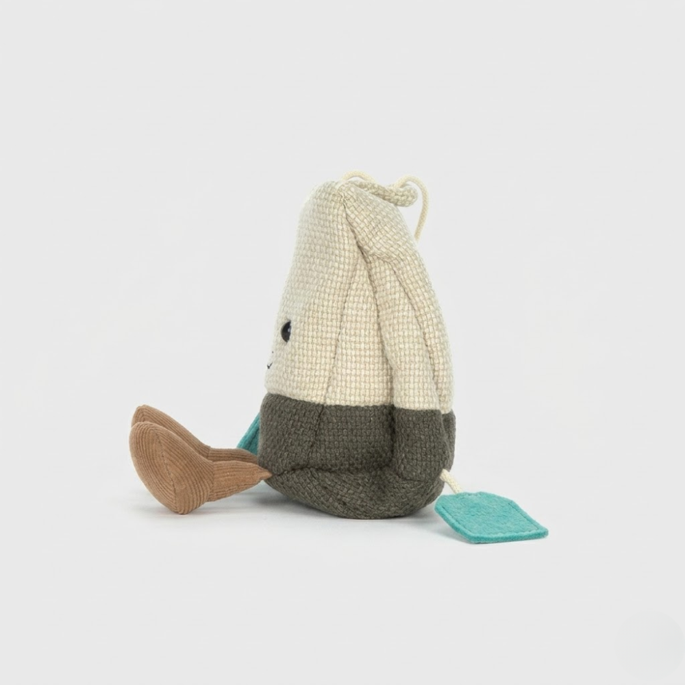 Beige Tea Bag Plush Toy