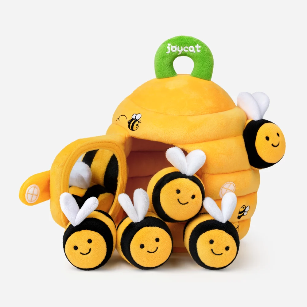 Bella | Baby Beehive Sensory Toy with 5 Plush Bees