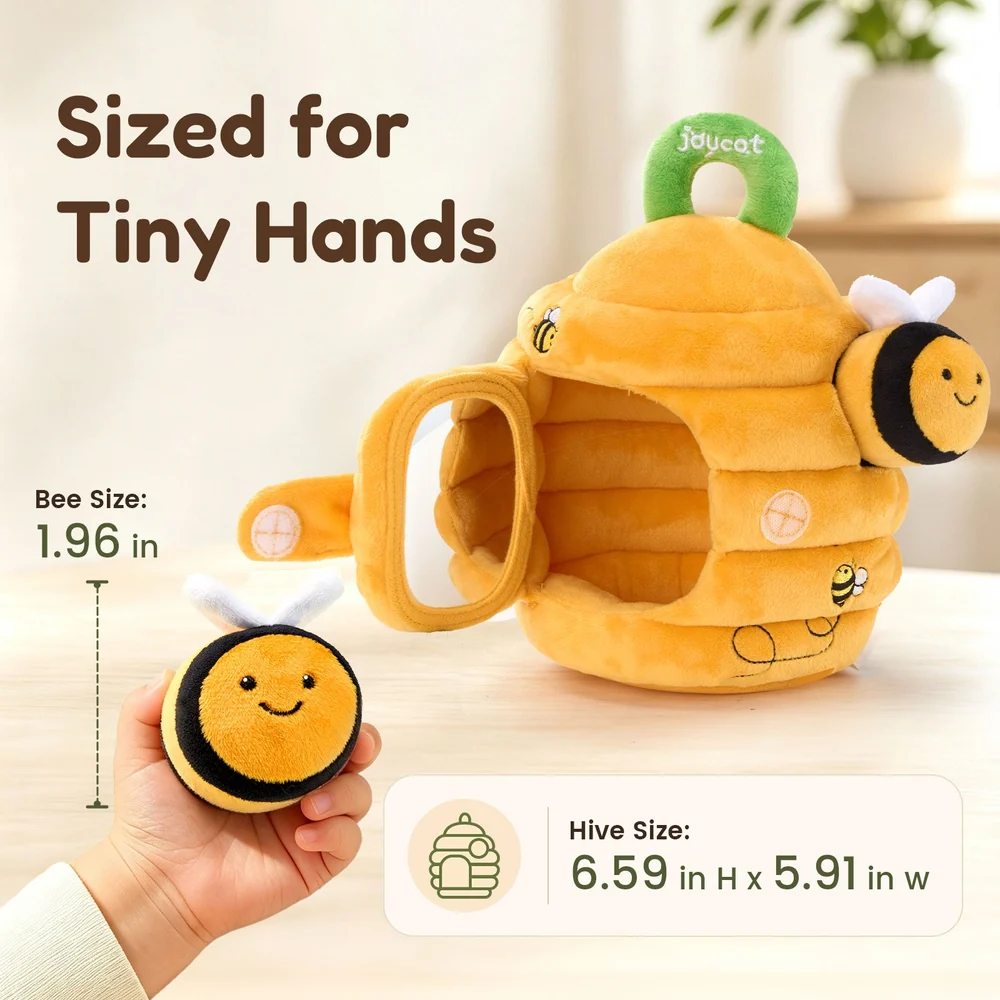Bella | Baby Beehive Sensory Toy with 5 Plush Bees
