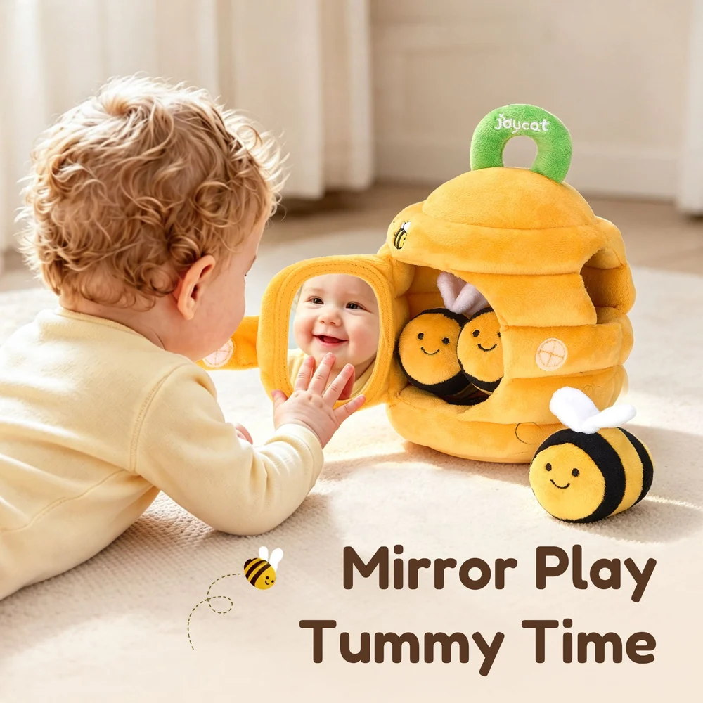 Bella | Baby Beehive Sensory Toy with 5 Plush Bees