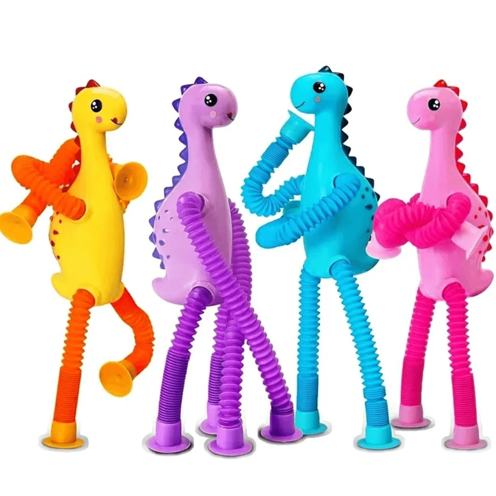 BendyRoar Dinosaur Sensory Toy – Stretchable Fidget Tubes with Popping Sounds for Kids