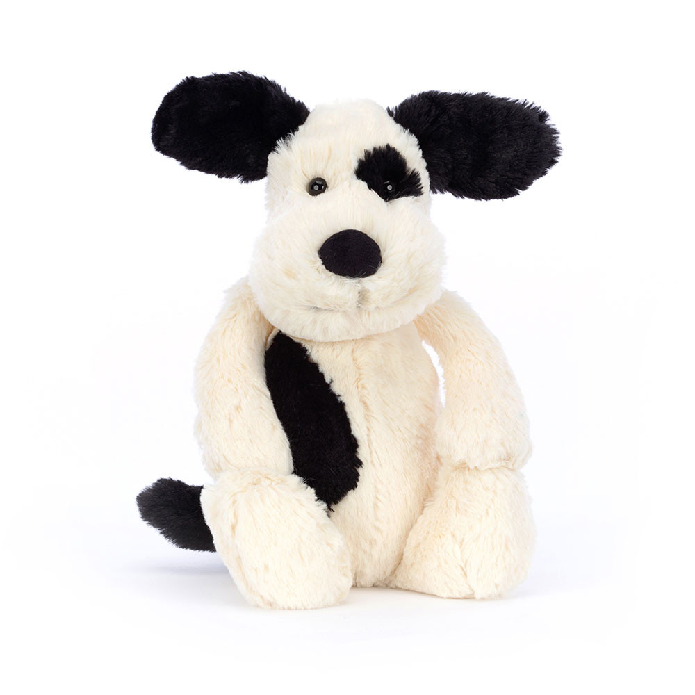 Black Cream Puppy Plush Toy