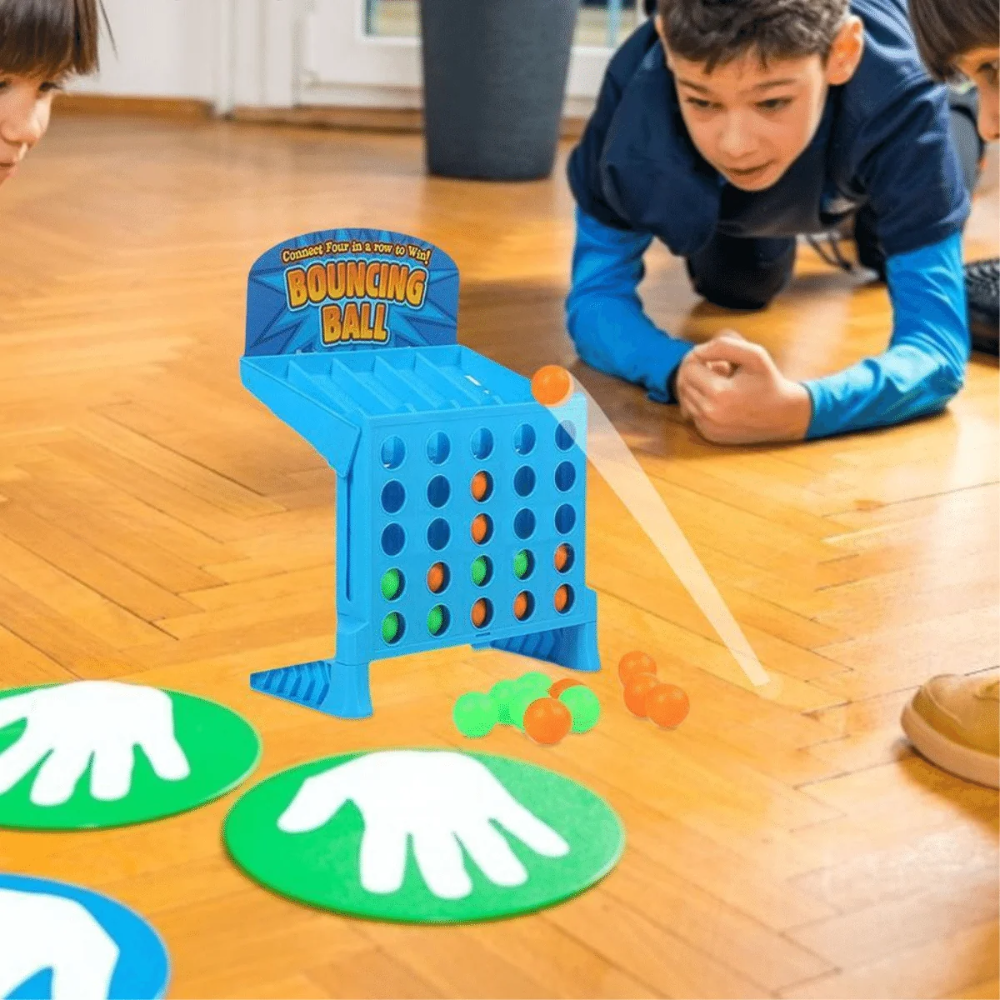 Bouncing Ball Connect Four Game – Family Strategy and Coordination Game