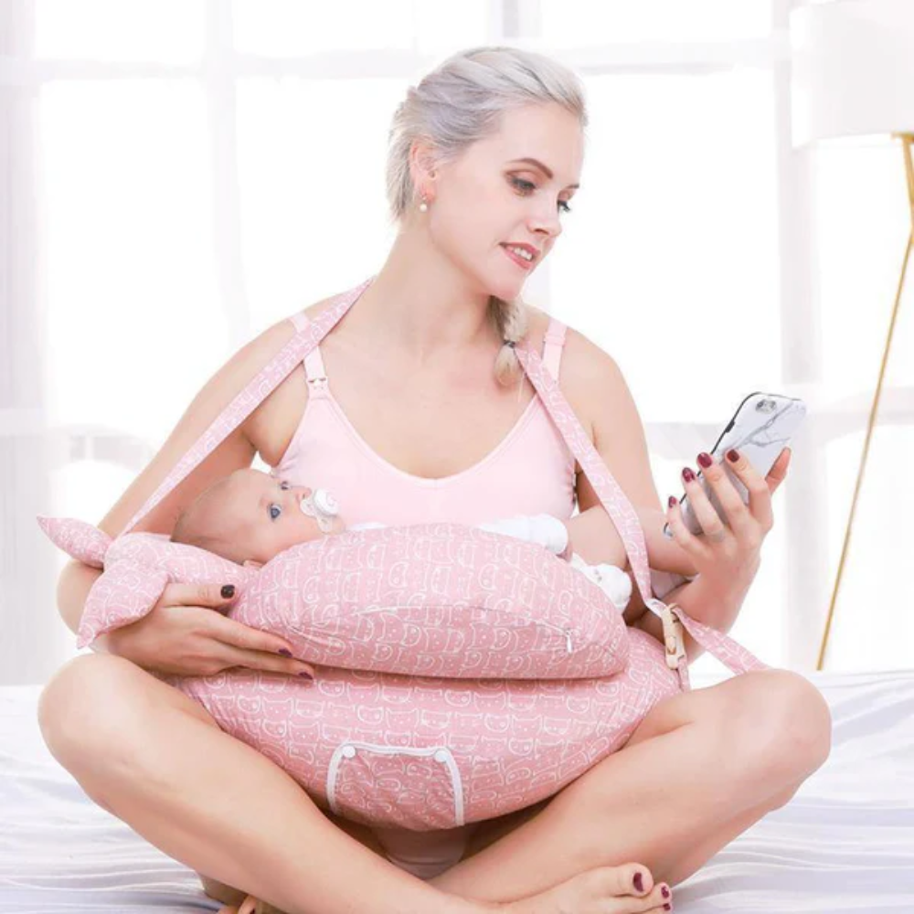 Nursing Pillow Breast feeding Support | Adjustable Strap Cushion