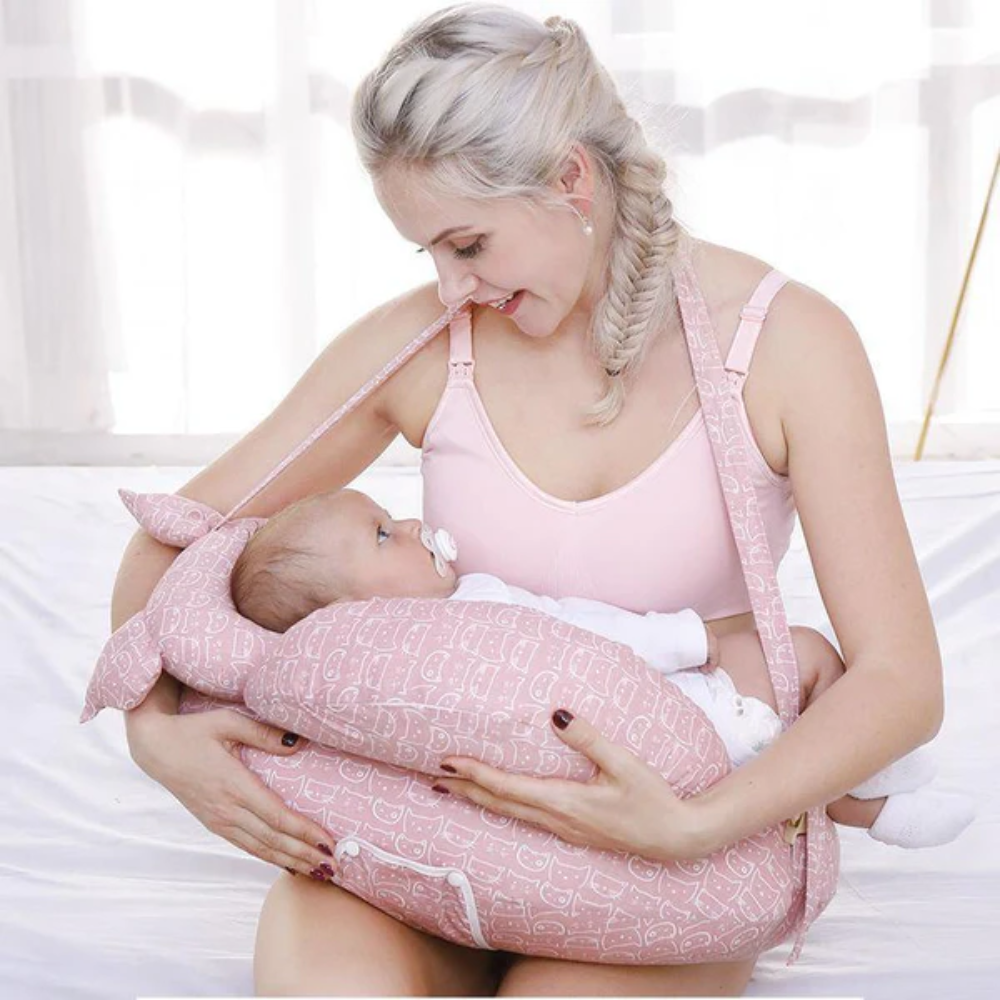 Nursing Pillow Breast feeding Support | Adjustable Strap Cushion