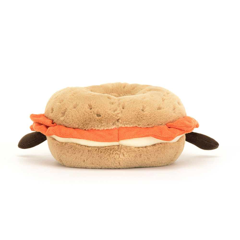 Brown Bagel Plush Toy