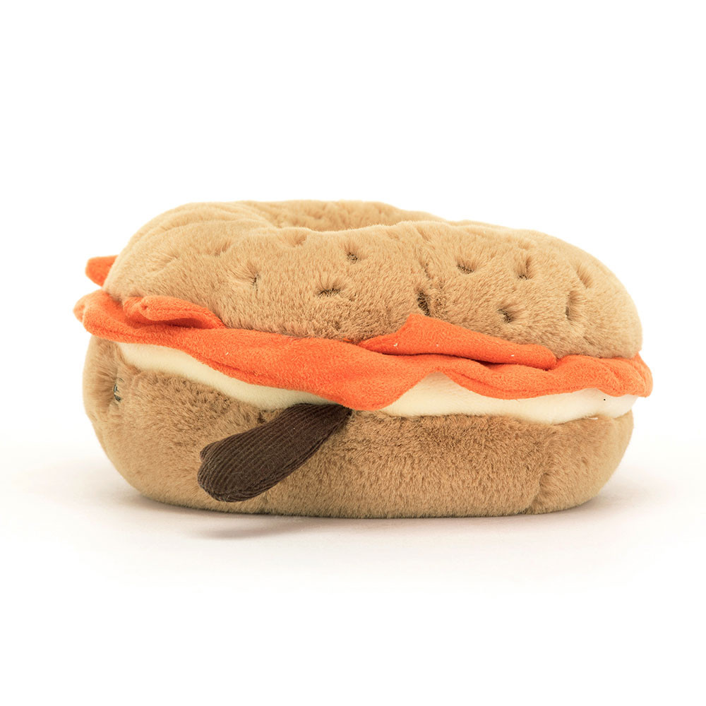 Brown Bagel Plush Toy
