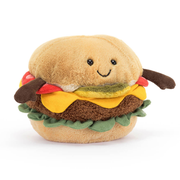 Brown Burger Plush Toy
