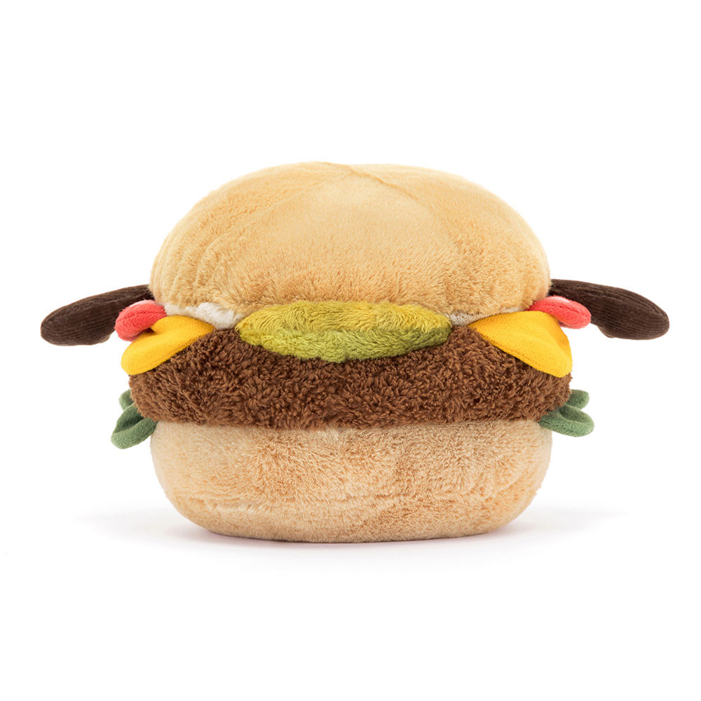 Brown Burger Plush Toy