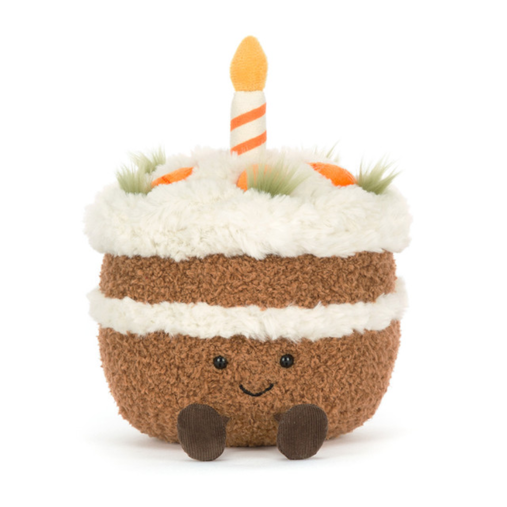 Brown Carrot Cake Plush Toy