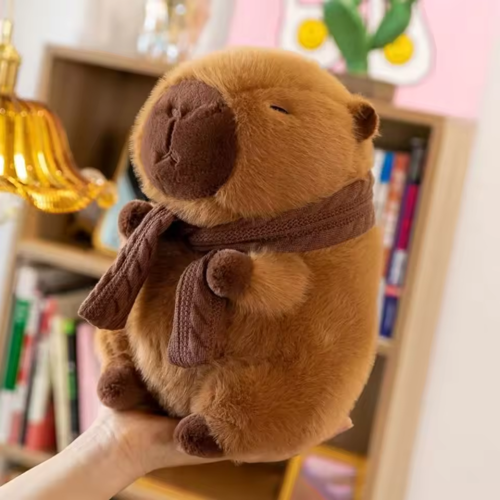 Brown Plush Capybara Soft Toy
