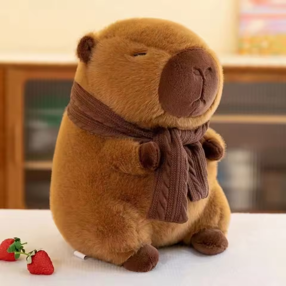Brown Plush Capybara Soft Toy