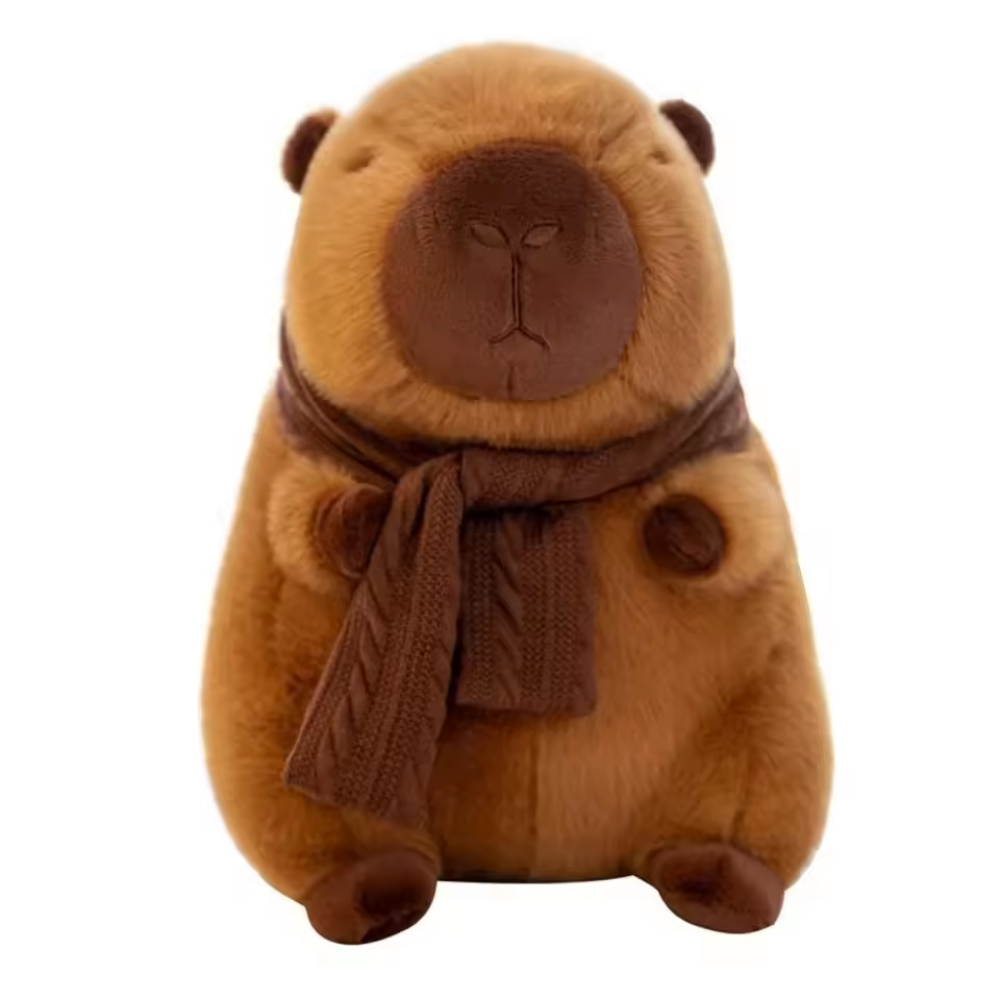 Brown Plush Capybara Soft Toy