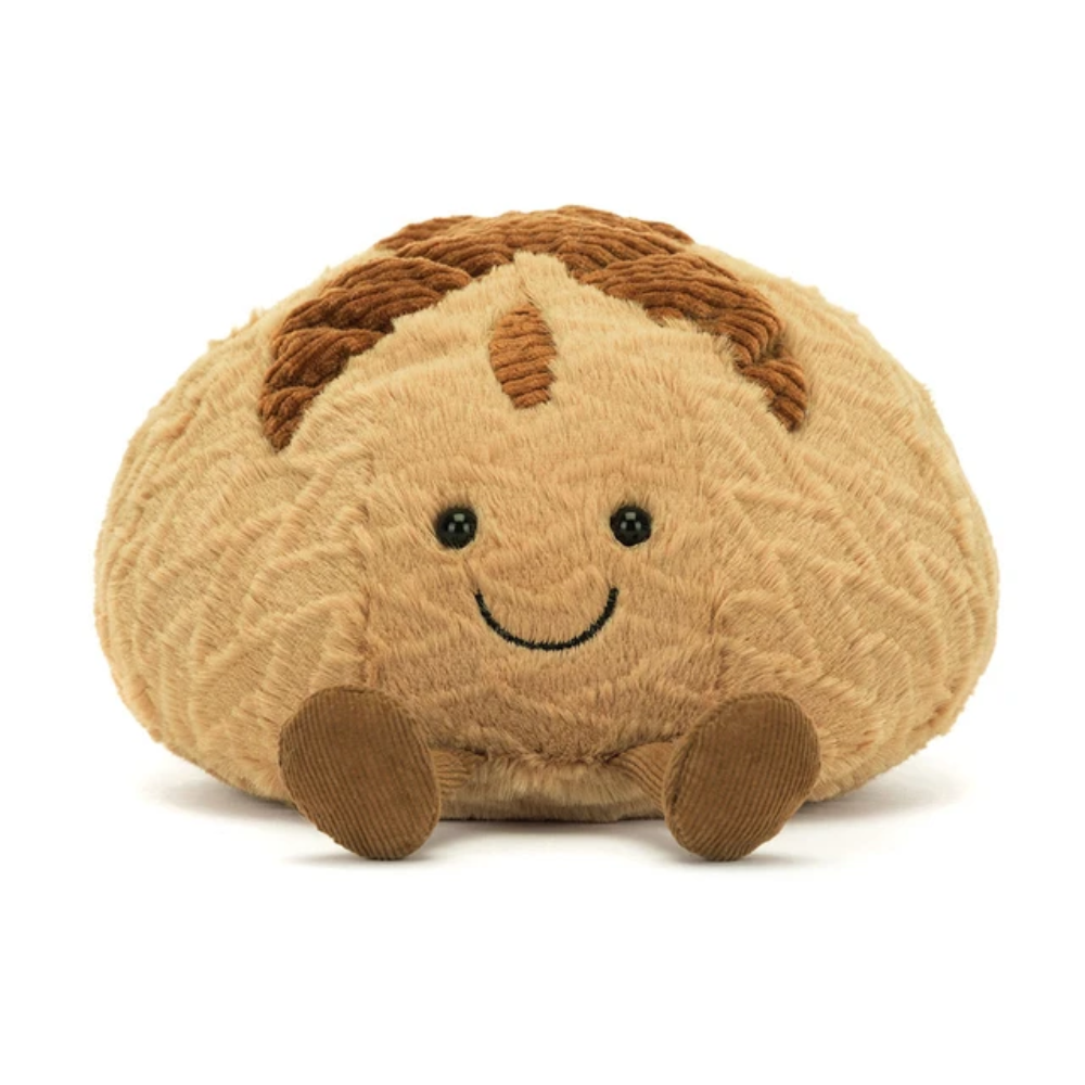 Brown Sourdough Bread Plush Toy