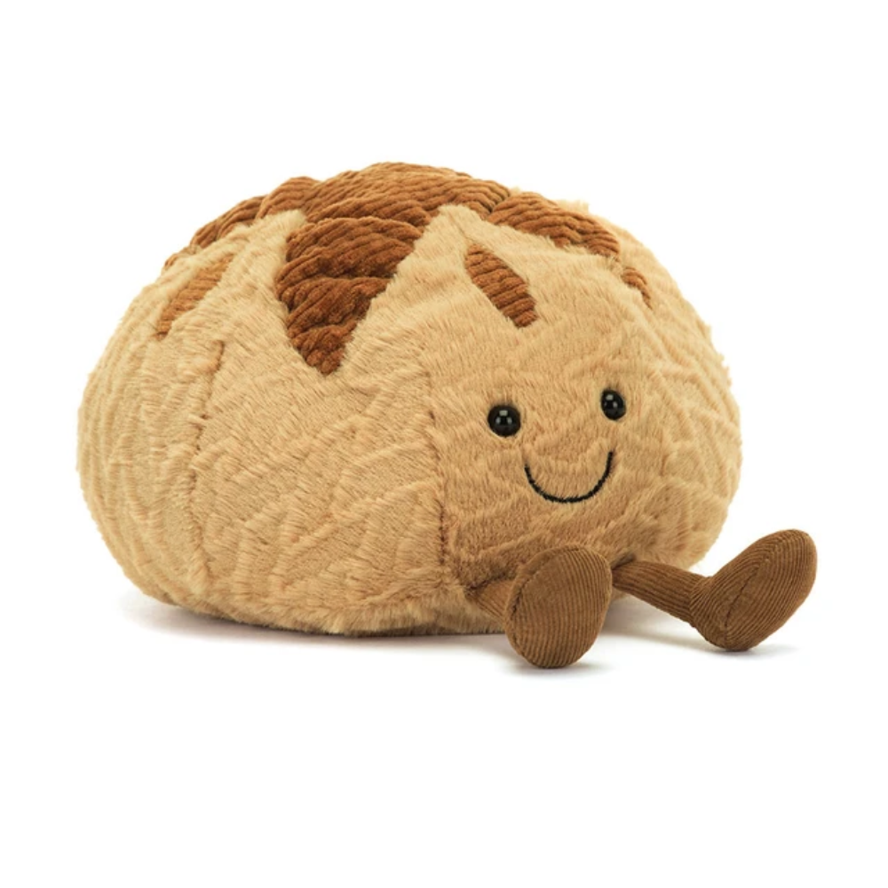 Brown Sourdough Bread Plush Toy