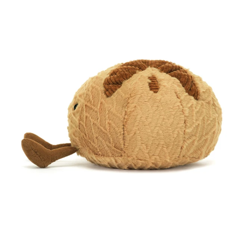 Brown Sourdough Bread Plush Toy
