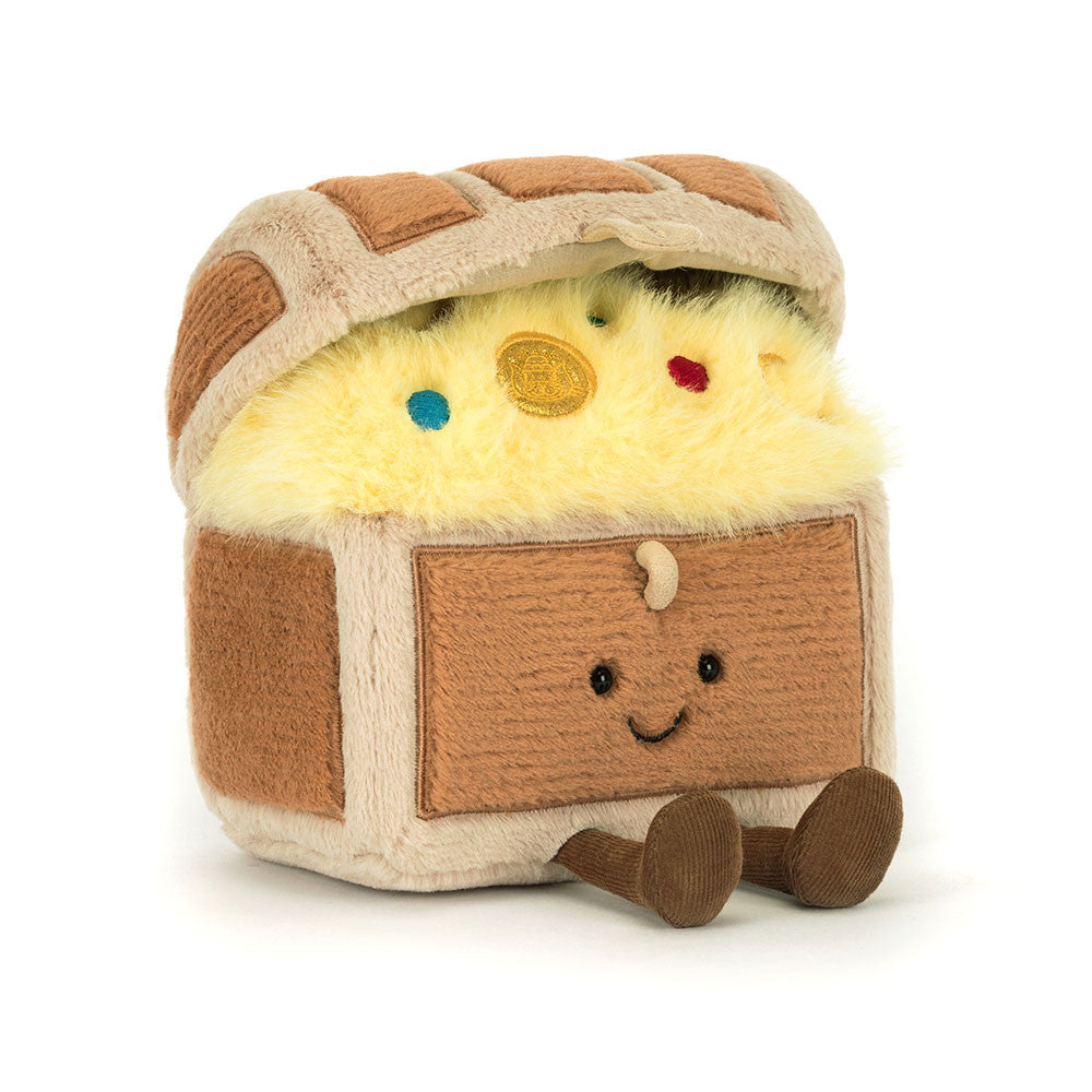 Brown Treasure Chest Plush Toy