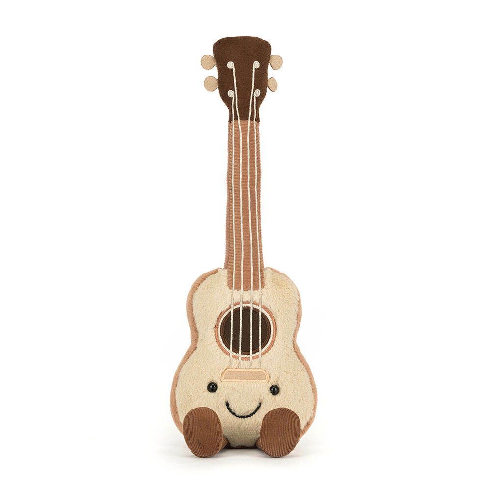 Brown Ukulele Plush Toy