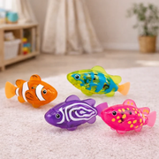 BubbleFin Swimming Fish Bath Toy – Water-Activated Light-Up Toy for Kids