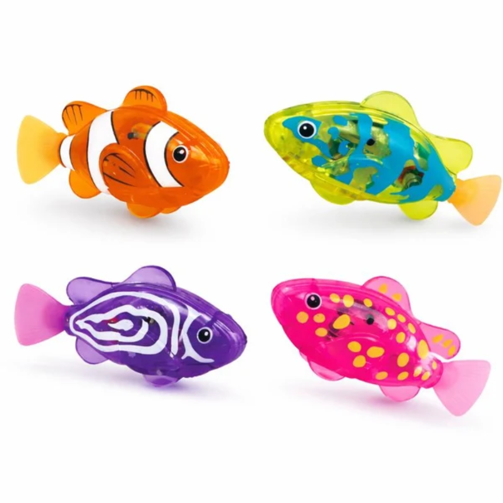 BubbleFin Swimming Fish Bath Toy – Water-Activated Light-Up Toy for Kids