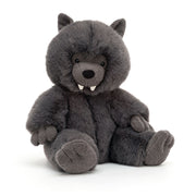 Charcoal Gray Wolf Plush Toy