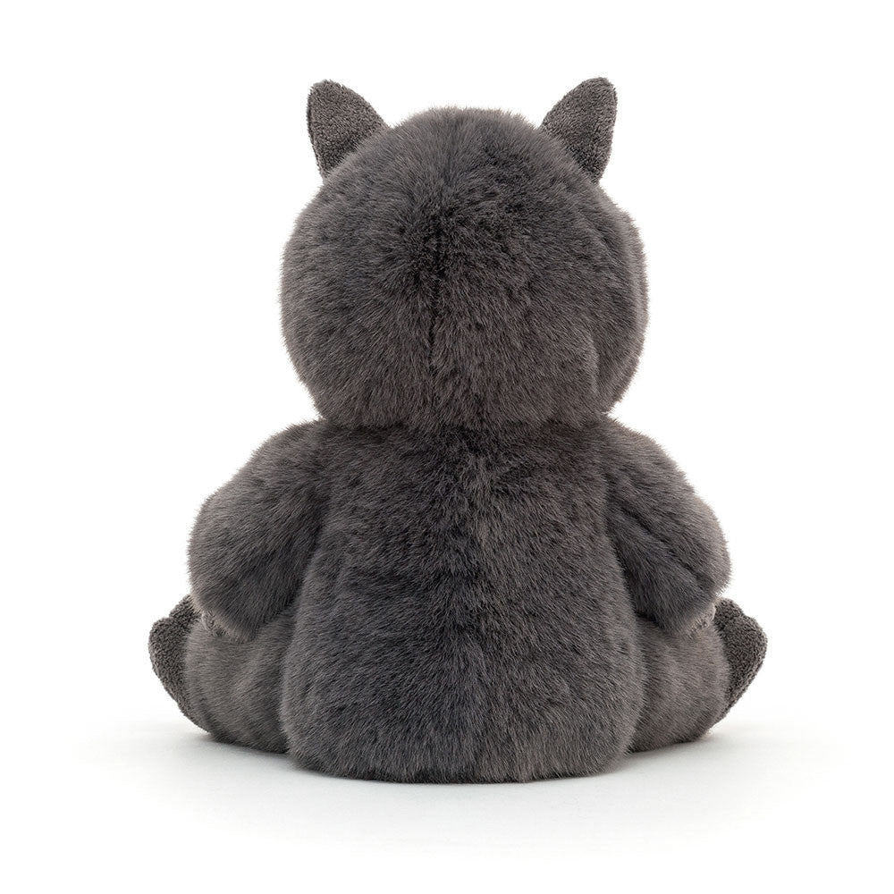 Charcoal Gray Wolf Plush Toy