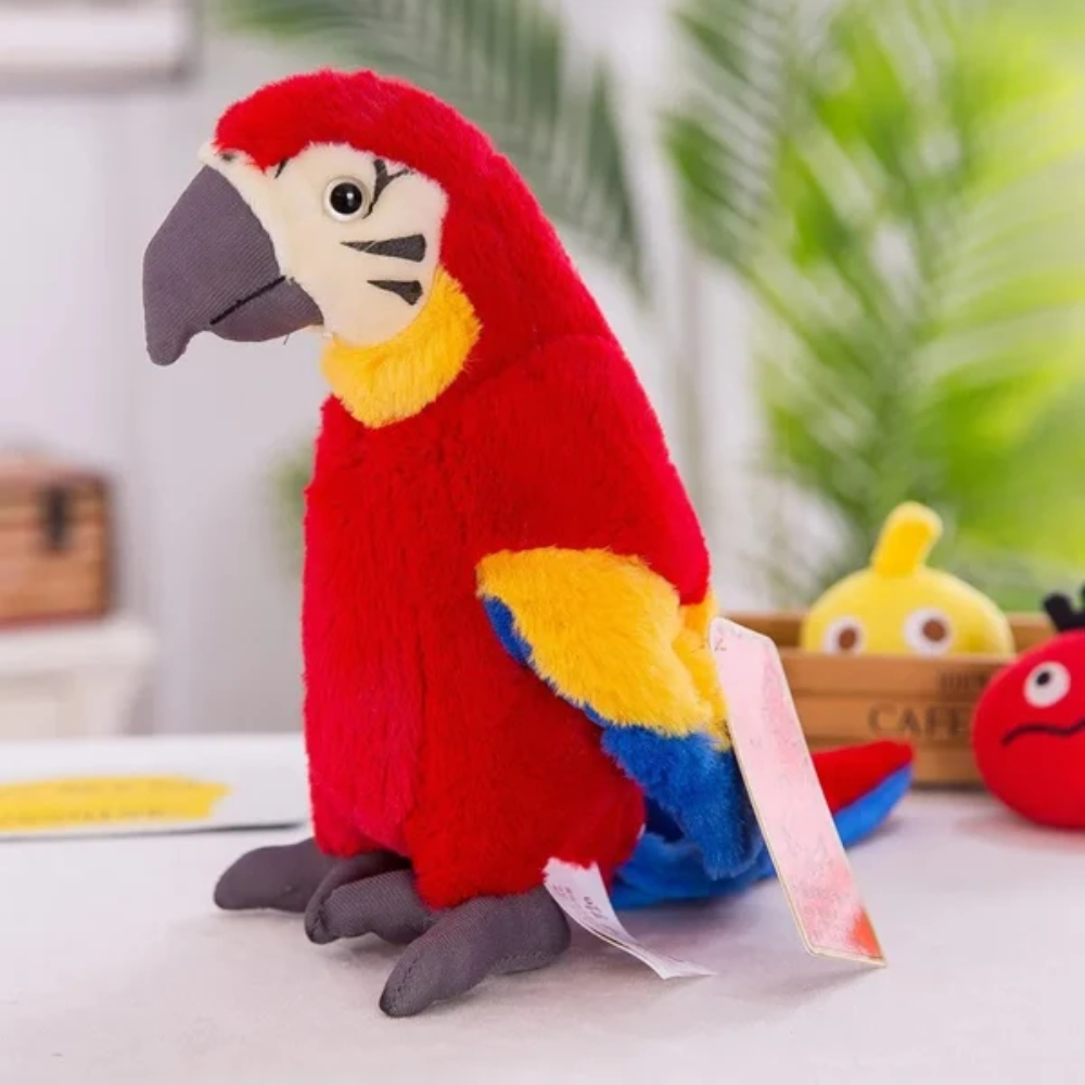 ChatterBird Talking Parrot Toy – Interactive Voice-Recording Plush Toy for Kids