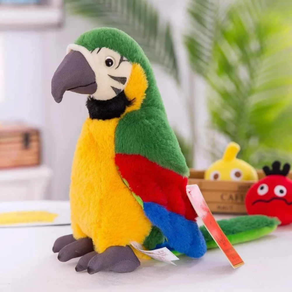 ChatterBird Talking Parrot Toy – Interactive Voice-Recording Plush Toy for Kids
