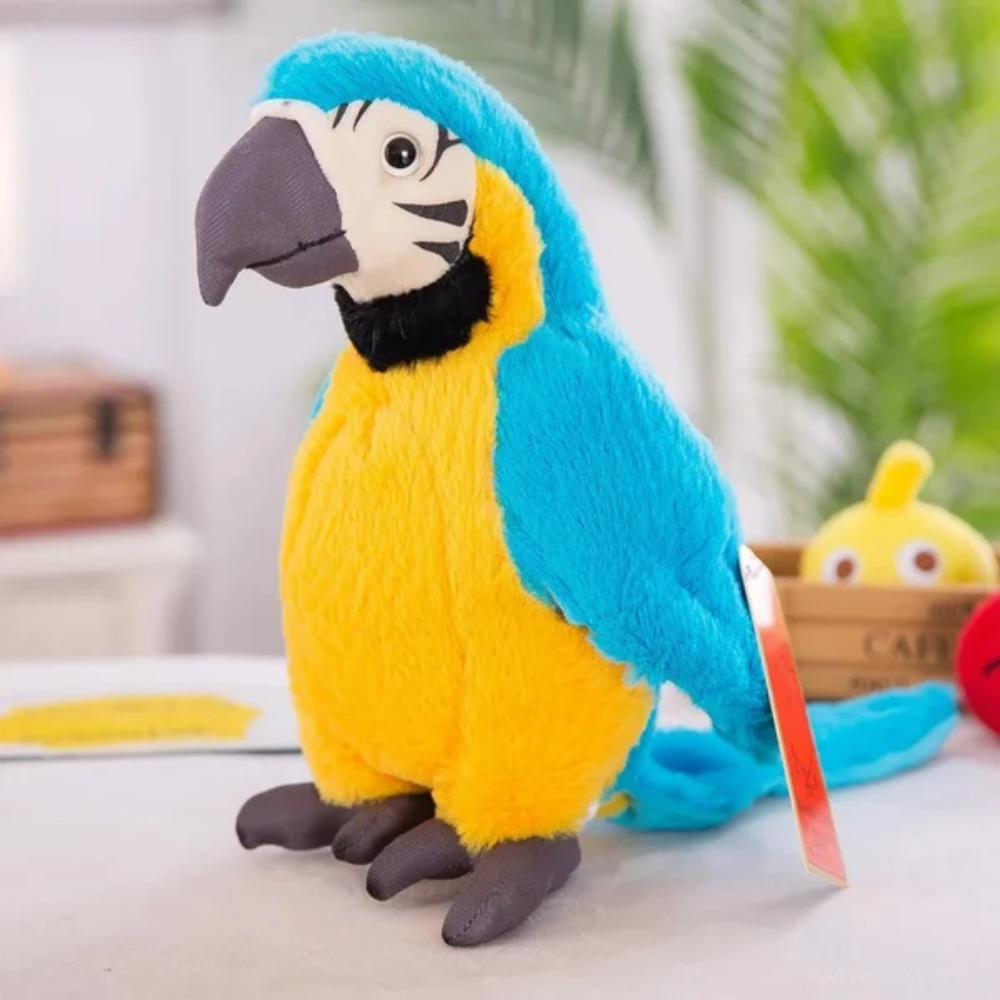 ChatterBird Talking Parrot Toy – Interactive Voice-Recording Plush Toy for Kids